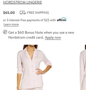 Nordstrom's "Moonlight" pjs M